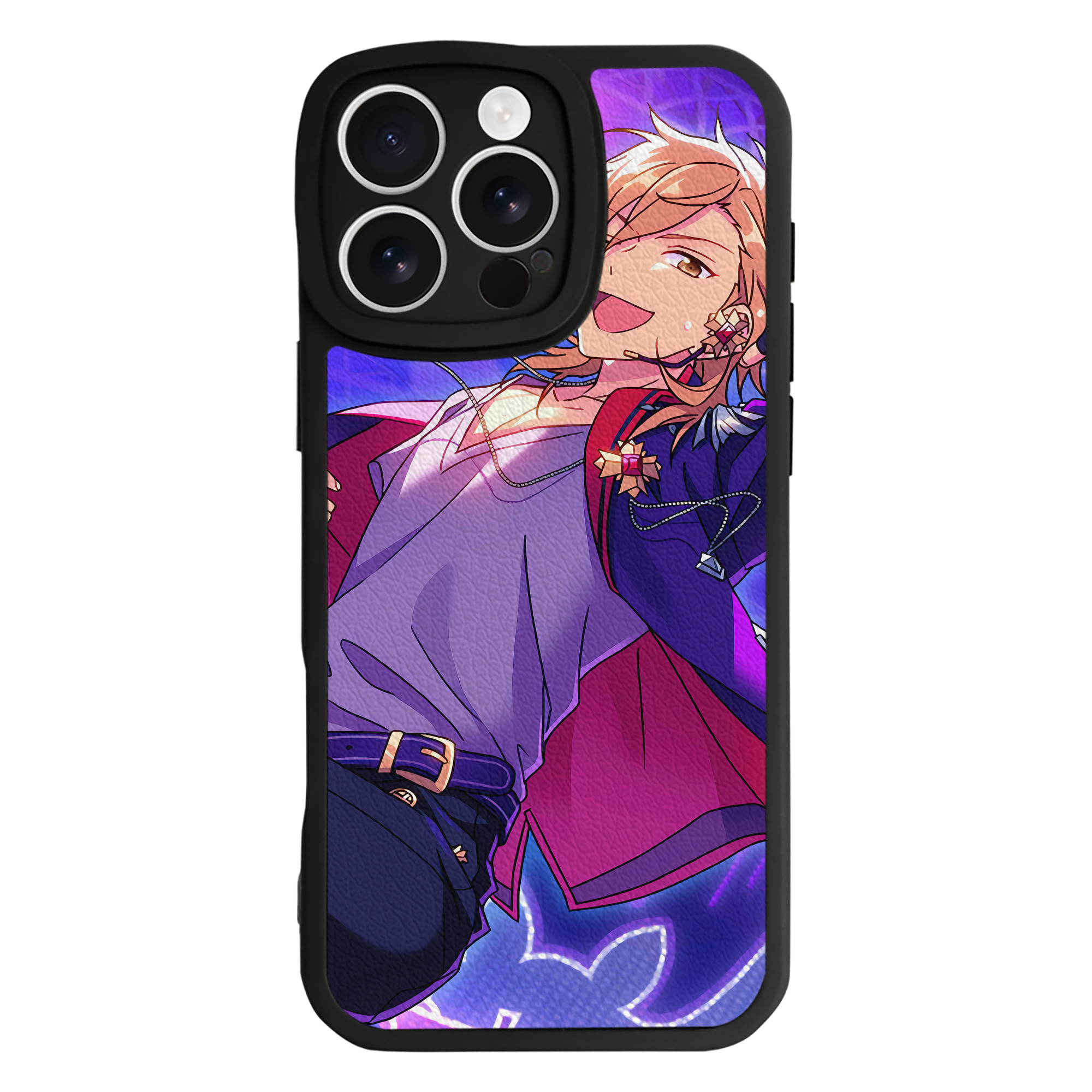 （画像用） あんさんぶるスターズ! Ensemble Stars 【iPhone 16シリーズ対応】シリコンスマホケース（レザー調） 材質：シリコン